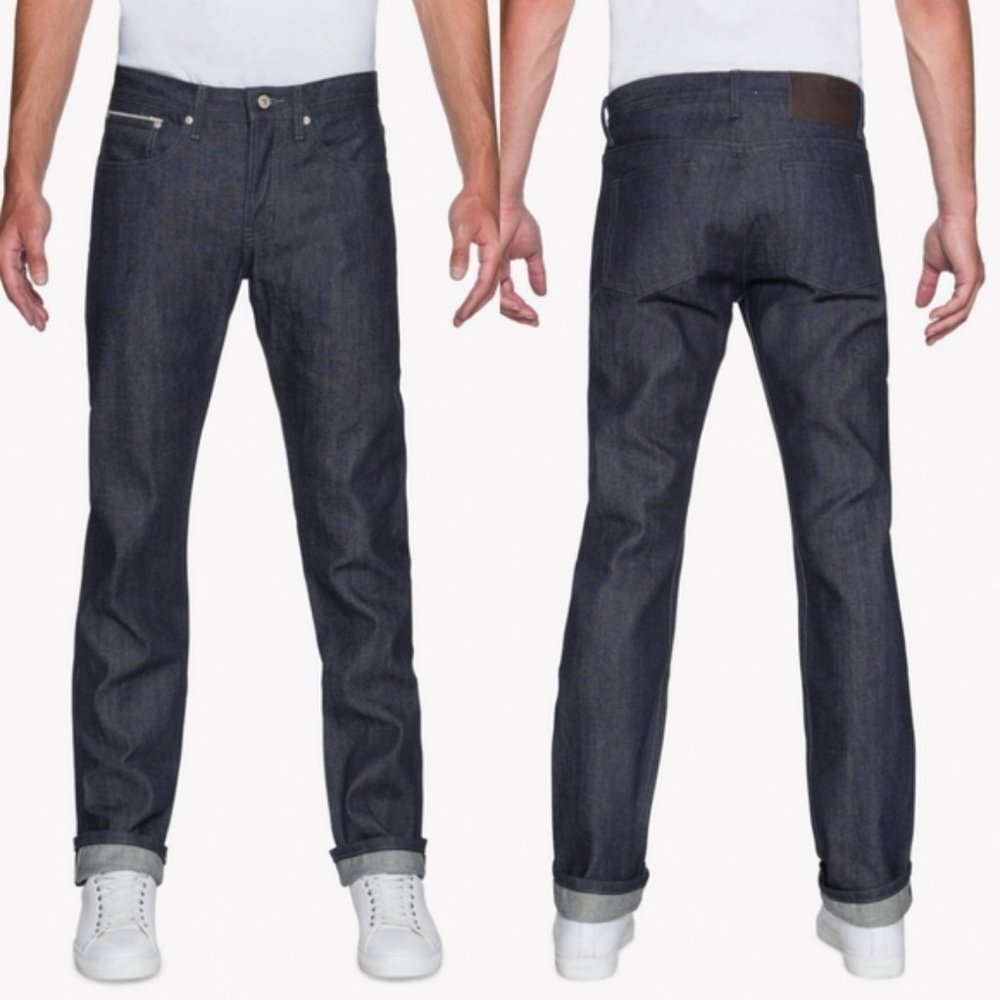 Naked & Famous Weird Guy Indigo Selvedge jeans size 31